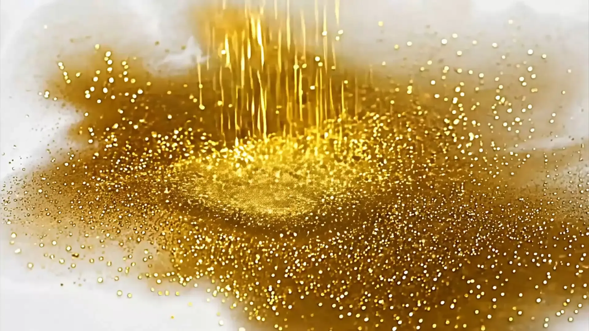 Golden Glitter Rain Background for Luxury Logo Animation